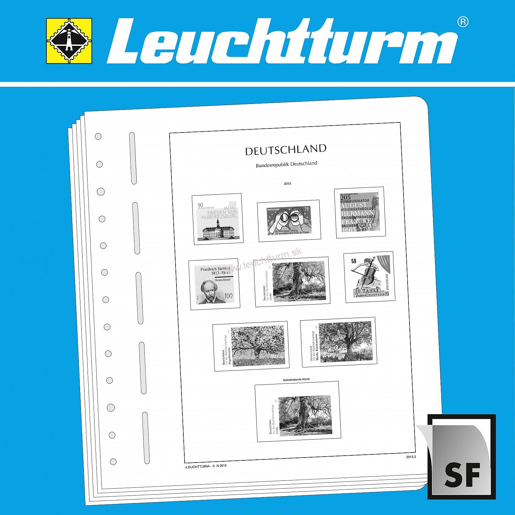 Alb. listy LEUCHTTURM SF ilustr., Francúzsko 2005-2009 (15/10SF)