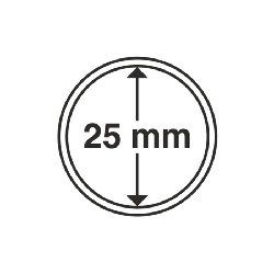 Kapsle CAPS na mince 25 mm, 10ks/bal (CAPS25)
