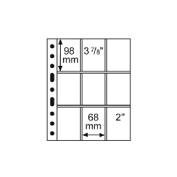 Listy GRANDE, 5ks/bal, 9 x 68x98 mm, číre (GRANDE3/3C)
