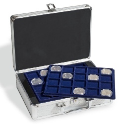 Kufrík CARGO S 6, na 120 mincí, 6 plát, strieborný (KOS10EU)