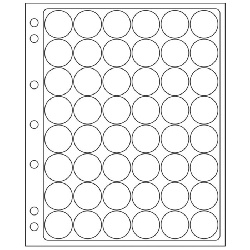 Listy ENCAP na mince v kasli, 2ks/bal, 48 otvorov pre CAPS 23,5 a 26 mm (ENCAP24/25)