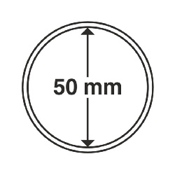 Kapsle CAPS na mince 50 mm, 10ks/bal (CAPS50)