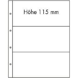 Listy FOLIO, 5ks/bal, 3 riadkové, číre (FOLIO3C)