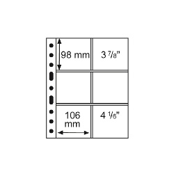 Listy GRANDE, 5ks/bal, 6 x 106x98 mm, číre (GRANDE3/2C)