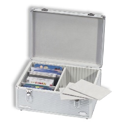 Kufrík CARGOMULTI XL na pohľadnice, sady mincí a pod., hliníkový, (KOMS)