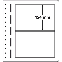 Albumové listy LEUCHTTURM LB-čisté, 10ks/bal, 2 riadkové 190x124 mm (LB2)