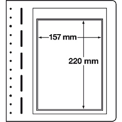 Albumové listy LEUCHTTURM LB-čisté, 10ks/bal, 1 riadkové pre Nemecké FDC (LBETB)