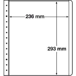 Albumové listy LEUCHTTURM LB-čisté, 10ks/bal, 1 riadkové 236x293 mm (LBSH)