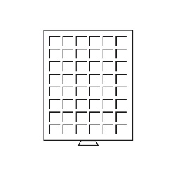 Mincový box MB na 48 štvorcových otvorov 30 mm, šedý (MBG48)