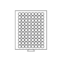 Mincový box MB na 88 kruhových otvorov pre Ø 21.5 mm, dymový (MB88R)