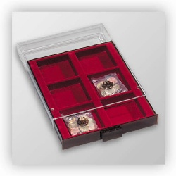 Mincový box MB XL na 6 štvorcových otvorov 86x86 mm, dymový (MBXL6)