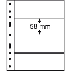 Listy OPTIMA, 10ks/bal, 4 riadkové, číre (OPTIMA4C)