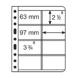 Listy VARIO, 5ks/bal, 4 riadkové, pre telefónne karty, číre (VARIO4VC)