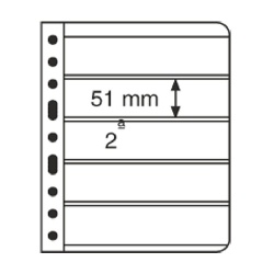 Listy VARIO, 5ks/bal, 5 riadkové, číre (VARIO5C)