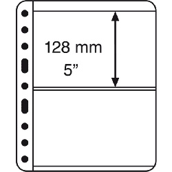 Listy VARIO PLUS, extra pevný plast, 5ks/bal, 2 riadkové, čierny (VARPLUS2S)