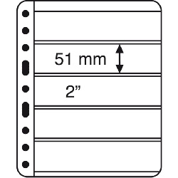 Listy VARIO PLUS, extra pevný plast, 5ks/bal, 5 riadkové, čierny (VARPLUS5S)