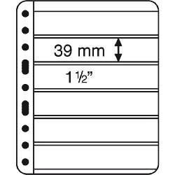 Listy VARIO PLUS, extra pevný plast, 5ks/bal, 6 riadkové, čierny (VARPLUS6S)