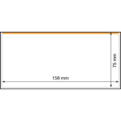 Obaly na bankovky BASIC 158, 50ks/bal, 158 x 75 mm (HBN158)