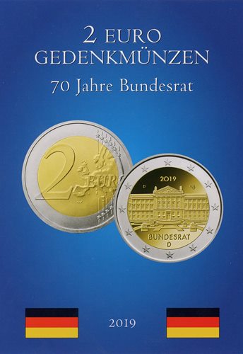 Mincová karta pre 2 euro mince Nemecko 2019 "Bundesrat" (2EUROSET19)