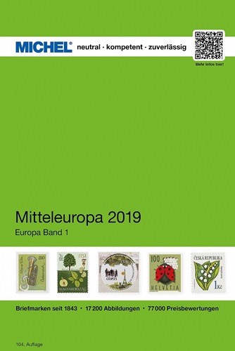 MICHEL Katalóg známok, stredná Európa 2019, časť 1