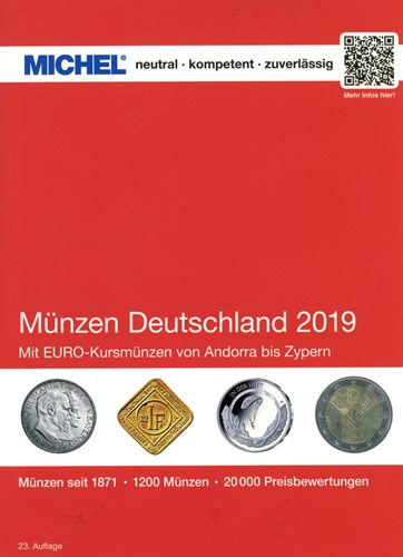 MICHEL Katalóg mincí, Nemecko 2019 (MICHEL15-19)