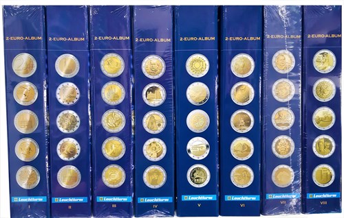 Album NUMIS na mince, 2 euro pamätné, diel 1 – 8 (EUALB2EU1-8)