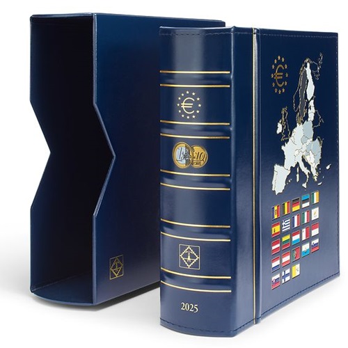 Album VISTA na Eurosady s kazetou, ročník 2025, modrý