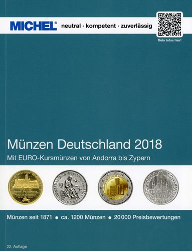 MICHEL Katalóg mincí, Nemecko 2018 (MICHEL15-18)